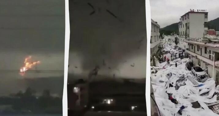 Çində dəhşətli tornado: Ölənlər və yaralananlar var -