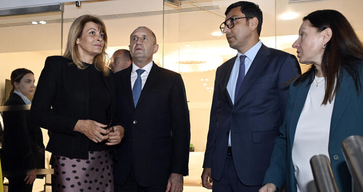 Bolqarıstan Prezidenti və xanımı Milli Gimnastika Arenası ilə tanış oldular -
