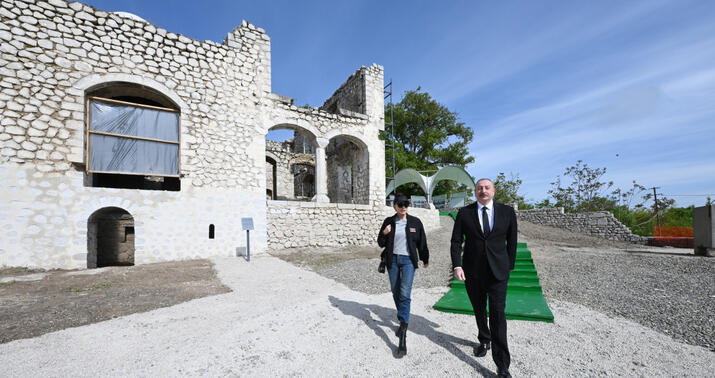 Prezident və xanımı Şuşada -
