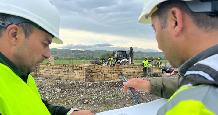 Qubadlının bu kəndlərində tikinti işlərinə başlanıldı -