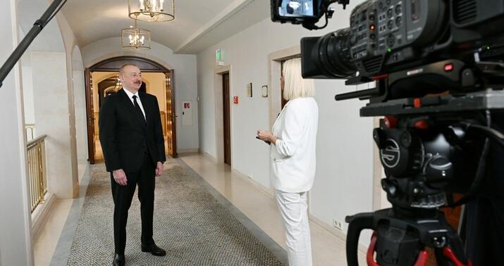 İlham Əliyev “Euronews”a müsahibə verdi -