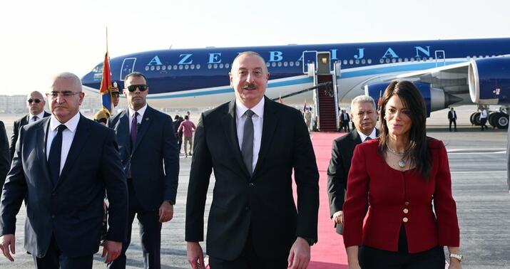İlham Əliyev Misirdə rəsmi səfərdədir -