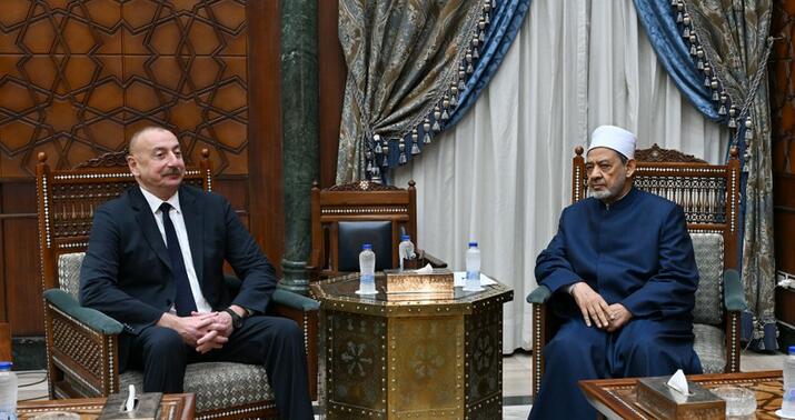 İlham Əliyevin Əhməd Məhəmməd Əhməd Əl Tayyib ilə görüşü oldu -