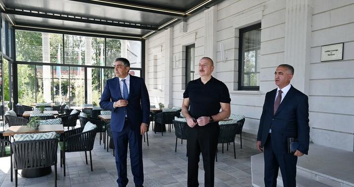İlham Əliyev “Palace” hotelinin açılışında iştirak etdi -