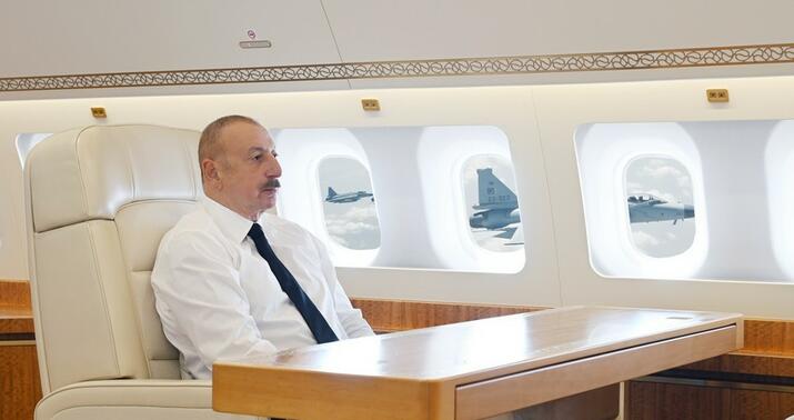 Pakistan qırıcıları Azərbaycan Prezidentinin təyyarəsini müşayiət etdi -