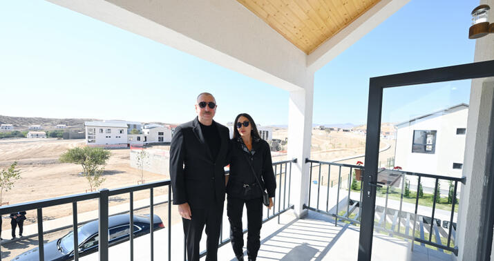 Prezident və xanımı Cəbrayıla getdi -