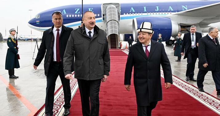 Prezident Qırğızıstanda səfərdədir