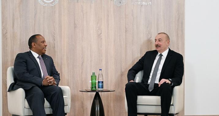 İlham Əliyev Patris Emeri Trovoada ilə görüşdü