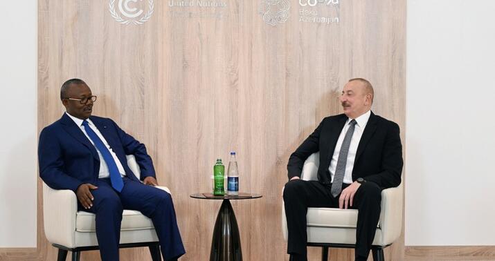 Azərbaycan lideri Qvineya-Bisau Prezidenti ilə görüşdü