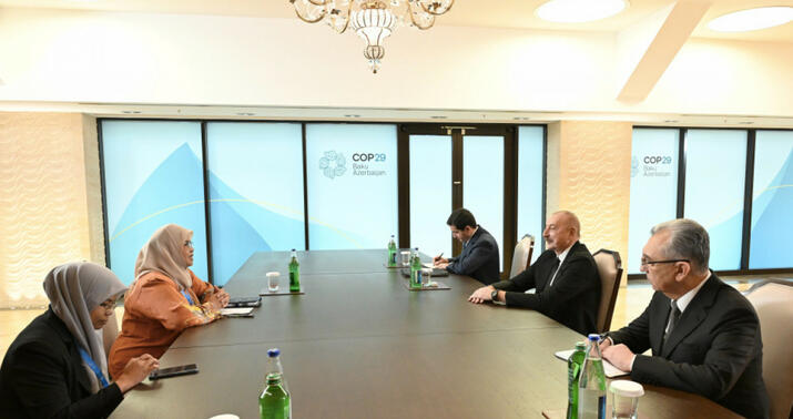 İlham Əliyev Kuala Lumpur şəhərinin meri ilə görüşdü -