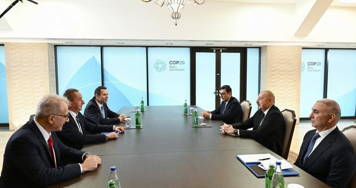 İlham Əliyev Jan Kristof Rollan və Klaudio Şermi ilə görüşdü -