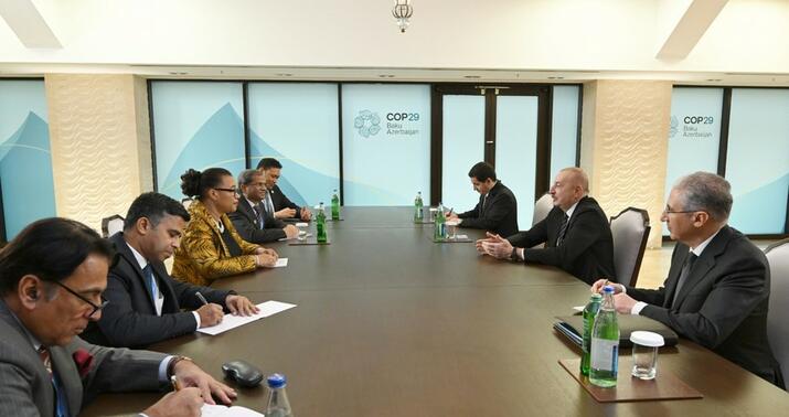 İlham Əliyev Millətlər Birliyi təşkilatının Baş katibi ilə görüşdü -