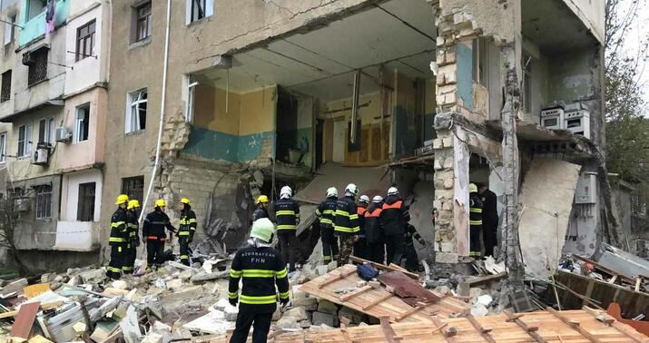 Sumqayıtda güclü partlayış: axtarış-xilasetmə əməliyyatı sona çatdırıldı - Foto/Video/Yeni