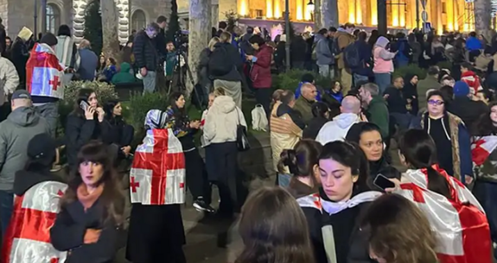 Tiflisdə aksiya zamanı azərbaycanlı gənc saxlanıldı