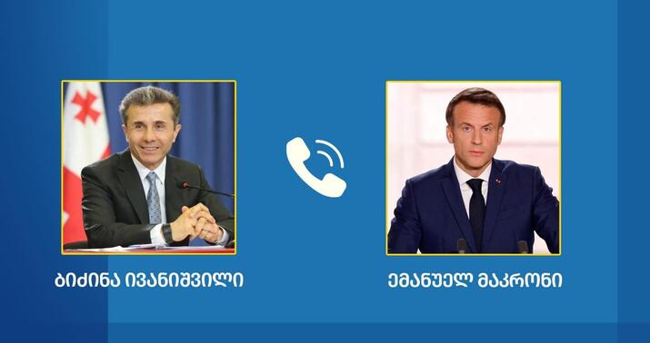 Makron İvanişvili ilə telefon danışığı apardı