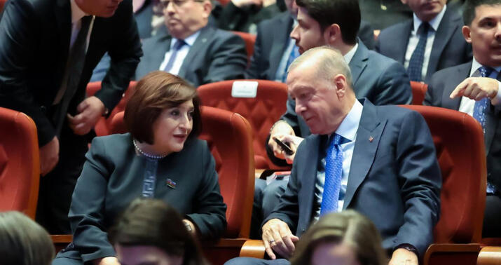 Ərdoğan Ankarada Milli Məclisin sədri ilə görüşdü - Foto