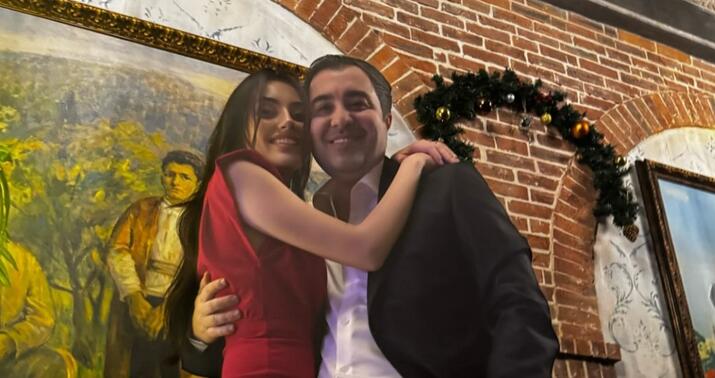 Safura Əliyeva həyat yoldaşıyla... -