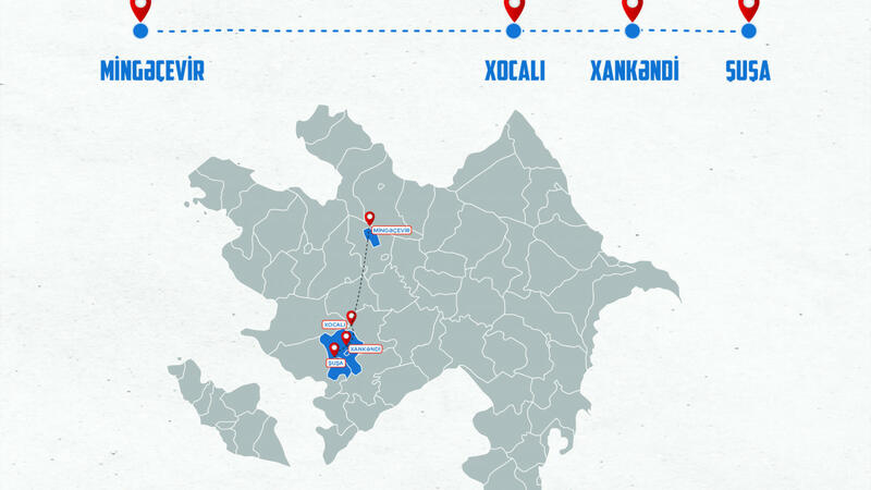 Mingəçevir-Xocalı-Xankəndi-Şuşa müntəzəm avtobus reysi fəaliyyətə başlayır