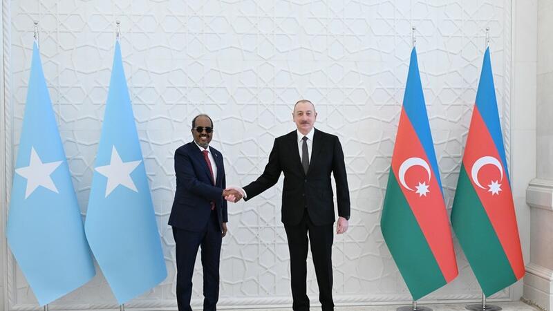 Azərbaycan və Somali prezidentləri mətbuata bəyanatlarla çıxış etdilər