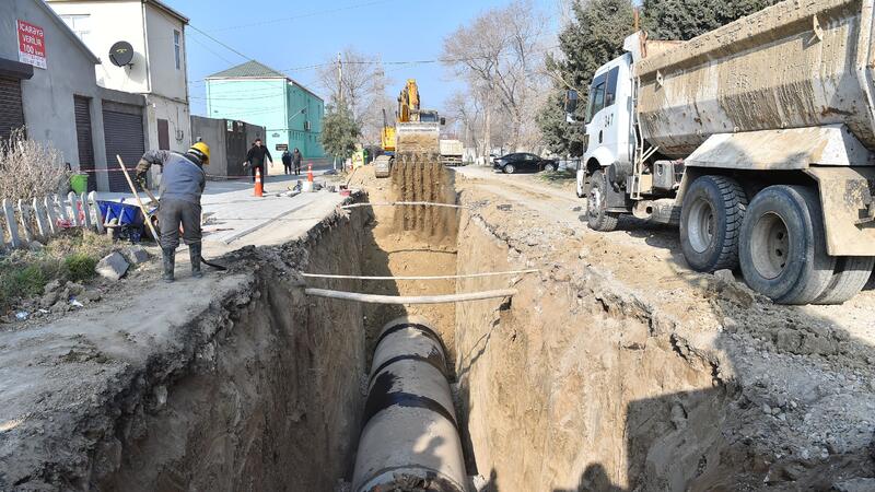 Sumqayıtda su və kanalizasiya infrastrukturu yenilənir