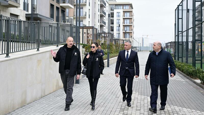 Prezident “Ağdam Residence” yaşayış kompleksində yaradılan şəraitlə tanış oldu -