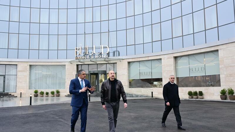 Prezident Xankəndidə “Bulud” hotelin açılışında iştirak etdi -