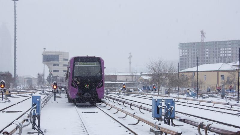 "Bakı Metropoliteni": Qarlı havada qatarların hərəkətində problem olmayacaq