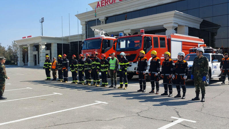 FHN Qəbələ Beynəlxalq Aeroportunda təlim keçirdi -