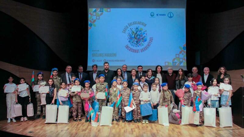 "Şəhid övladlarının incəsənət akademiyası” layihəsinin bağlanış mərasimi keçirildi -