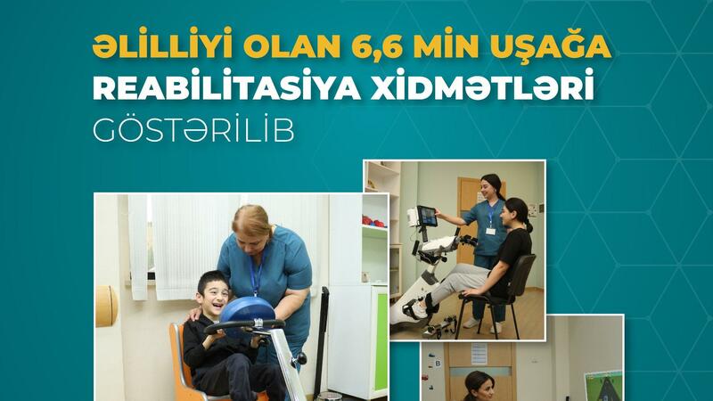 Son iki ayda əlilliyi olan 6,6 min uşağa reabilitasiya xidmətləri göstərilib