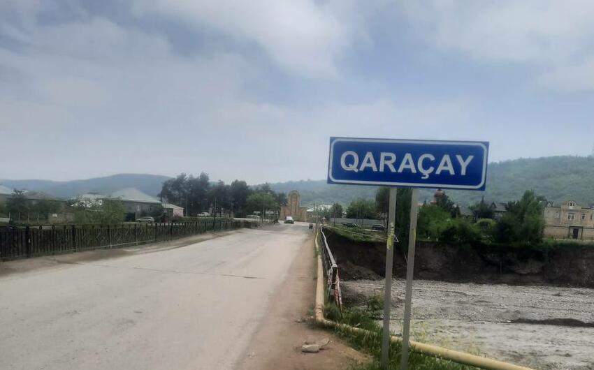 Qubada qəzalı vəziyyətə düşən körpü müvəqqəti bərpa olundu