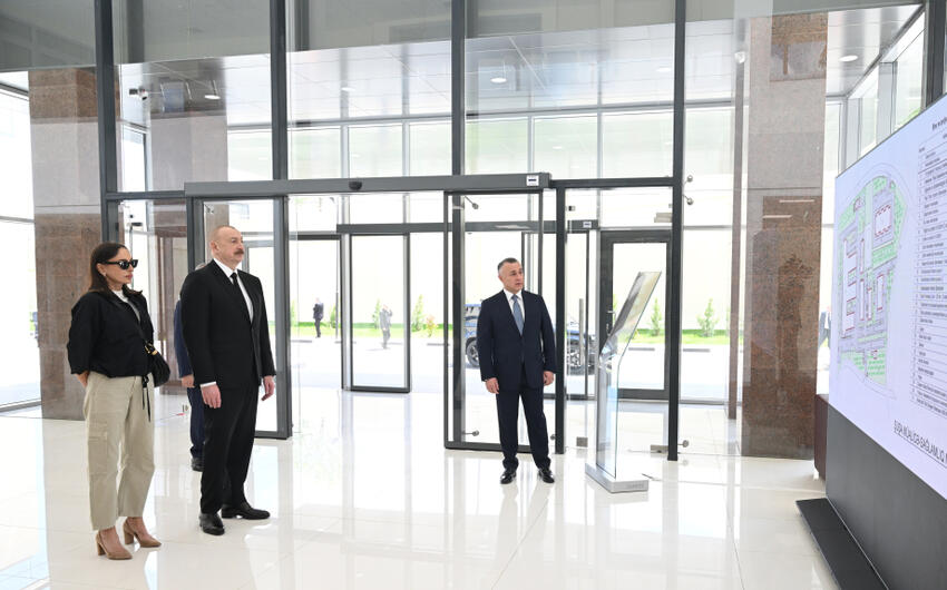 Prezident və xanımı Şuşa Müalicə-Sağlamlıq Mərkəzinin açılışında iştirak etdilər -