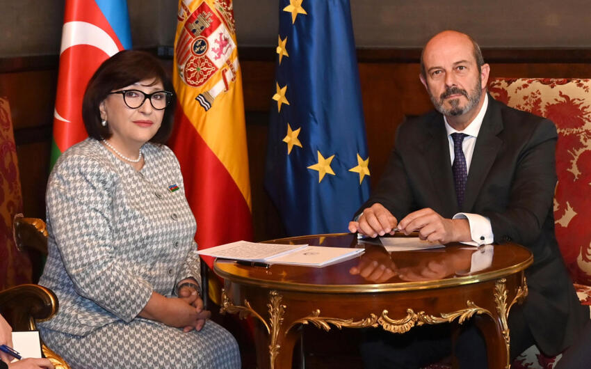 Sahibə Qafarova İspaniya Krallığı Senatının sədri ilə görüşdü