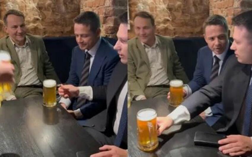 Polşada prezidentliyə namizədlər birlikdə pivə içdi -
