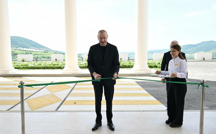 Prezident İlham Əliyev “Laçın” İstirahət Kompleksinin açılışında iştirak etdi -