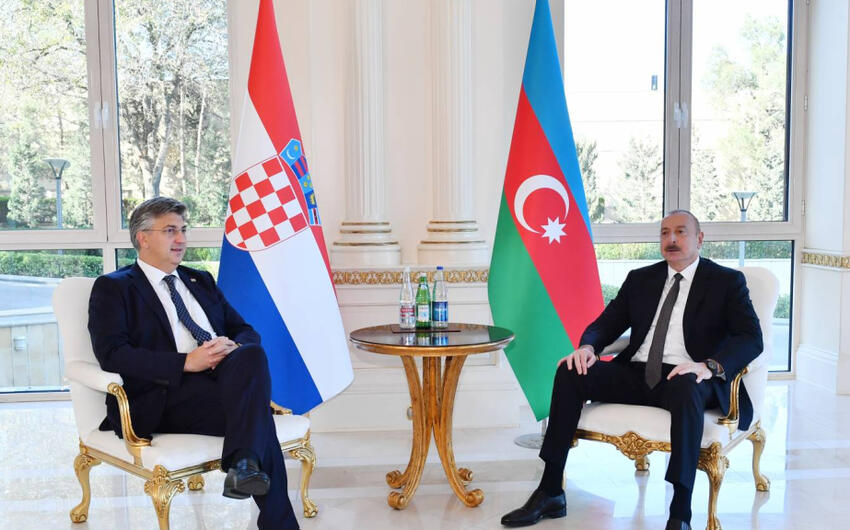 Prezident: Xorvatiya ilə siyasi dialoqumuz əməkdaşlığı genişləndirmək üçün yaxşı zəmin yaradır