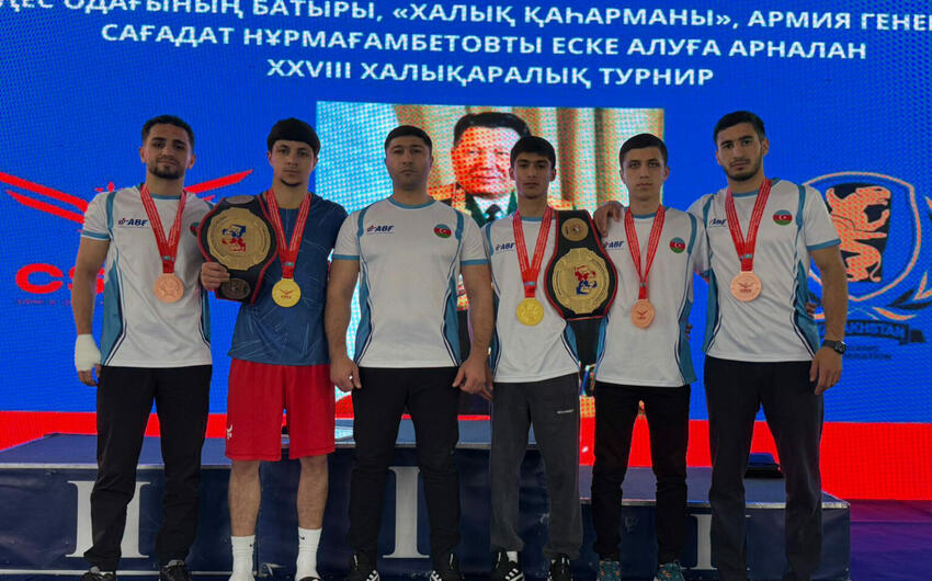 Azərbaycan boksçuları Qazaxıstanda 5 medal qazandılar -