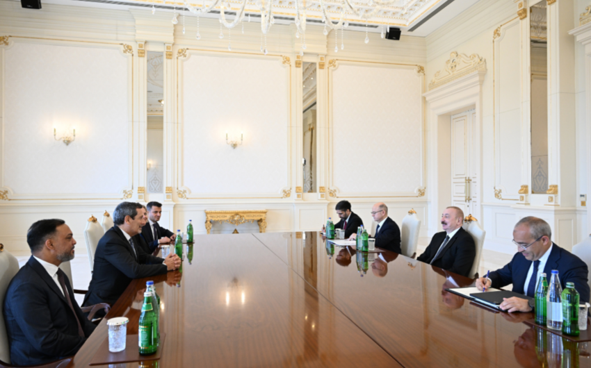 İlham Əliyev “Schlumberger Overseas S.A” şirkətinin baş icraçı direktorunu qəbul etdi -