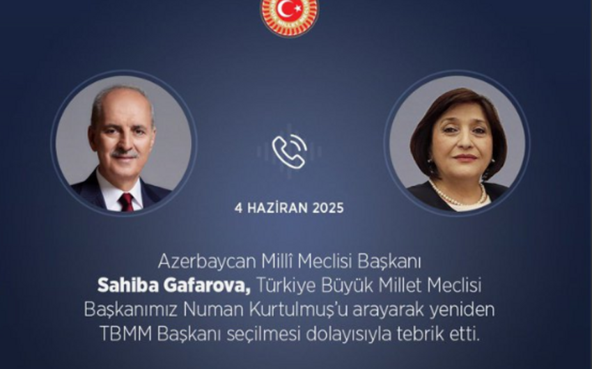 Sahibə Qafarova türkiyəli həmkarını təbrik etdi -