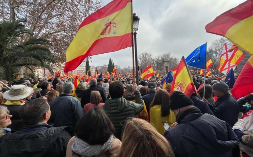 Madriddə hökumət əleyhinə etiraz aksiyası keçirildi