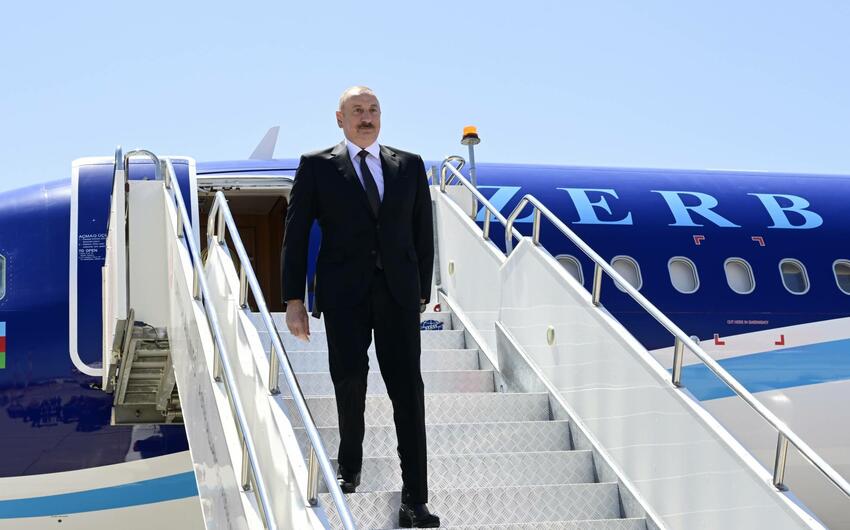 İlham Əliyevin Türkiyəyə səfəri başlayıb