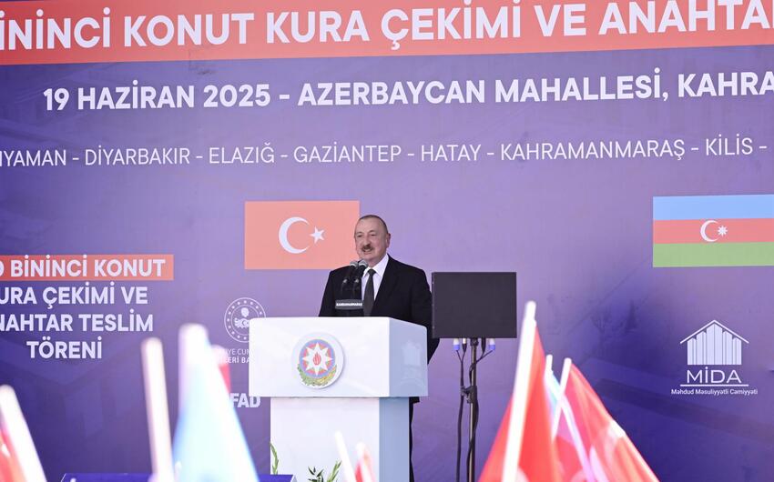 Prezident: Azərbaycan hər zaman Türkiyənin, Türkiyə də hər zaman Azərbaycanın yanında olub