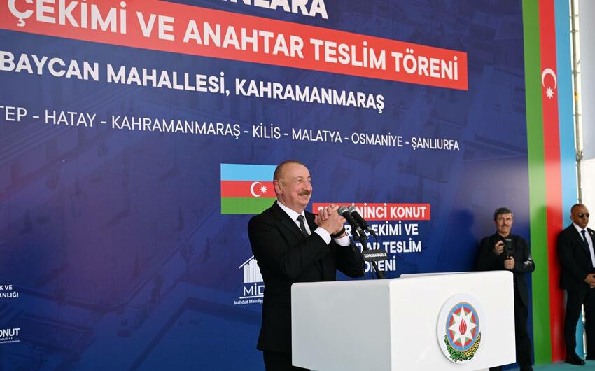 Prezident İlham Əliyev: "Azərbaycan" məhəlləsinin yaradılması çox gözəl hadisədir