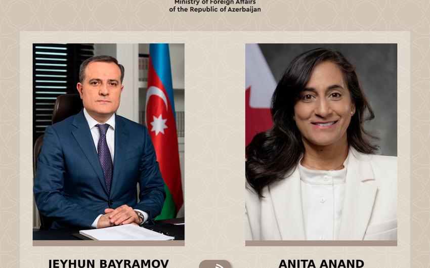 Ceyhun Bayramov kanadalı həmkarı ilə telefon danışığı apardı