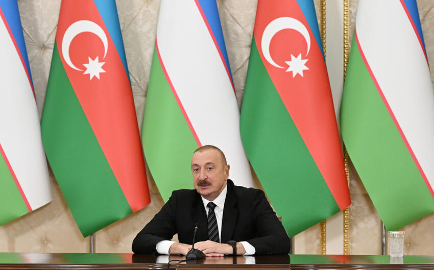 İlham Əliyev:  Azərbaycan beynəlxalq arenada Özbəkistanın imicinin artmasına ürəkdən sevinir