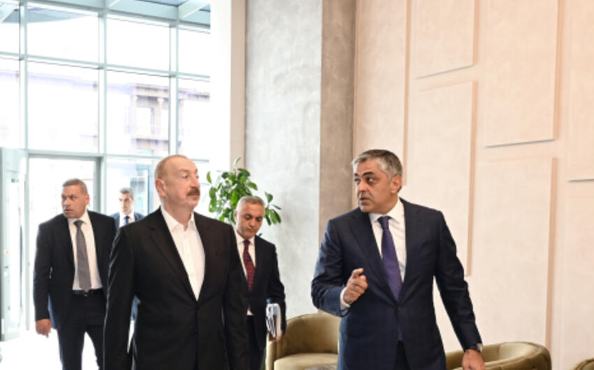 Prezident İlham Əliyev “Xankəndi” Biznes Mərkəzinin açılışında iştirak etdi