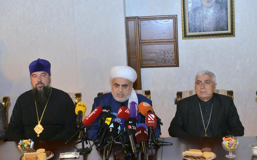 Allahşükür Paşazadə: Aksiyada bütün dini konfessiyaların nümayəndələri iştirak edir