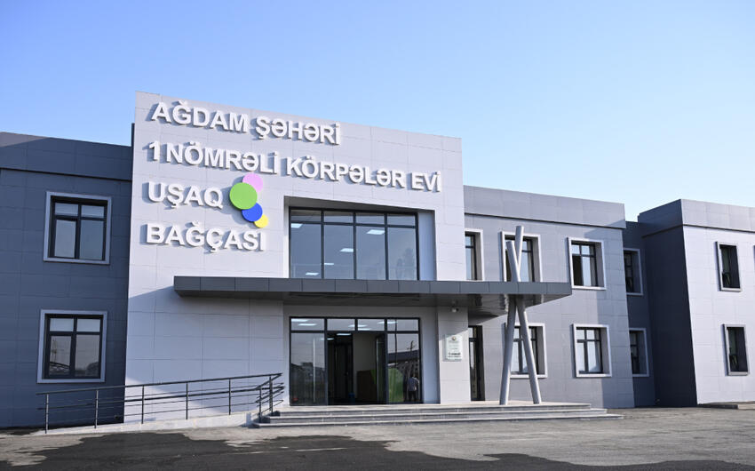 Ağdamda 1 nömrəli körpələr evi-uşaq bağçası istifadəyə verildi
