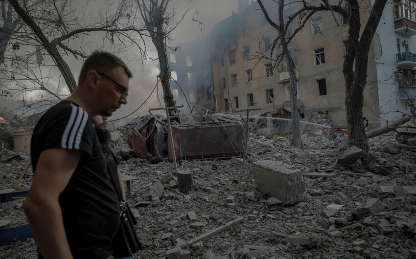 Rusiya Ukraynaya dronlarla hücum edir -