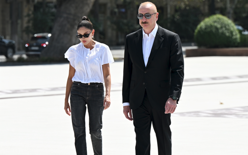 Prezident İlham Əliyev və birinci xanım Mehriban Əliyeva Gəncə şəhərində olublar -